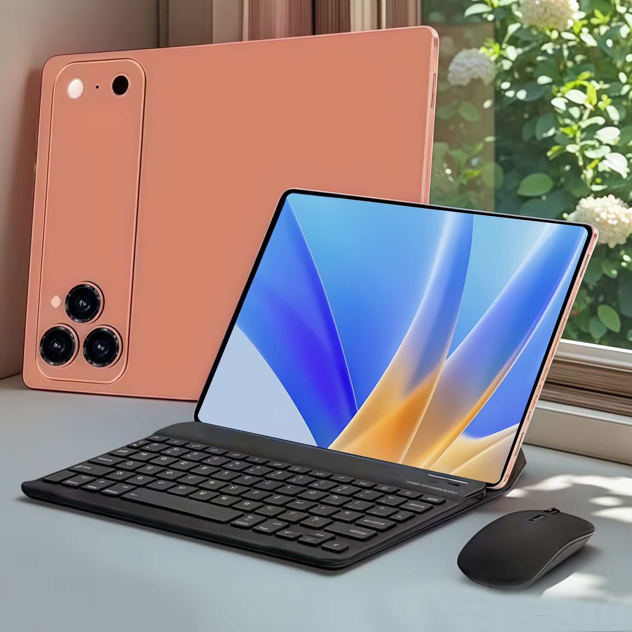 2026 Business Tablet, 2-in-1 Device, 10.1-inch HD Display, Android 15, 8 GB (4+4) RAM, 128 GB Storage, Supports Keyboard And Mouse Connectivity (included), Dual-band Wi-Fi, 6000 MAh Battery, Lightweight And Portable, Ideal For Business Travel And Of