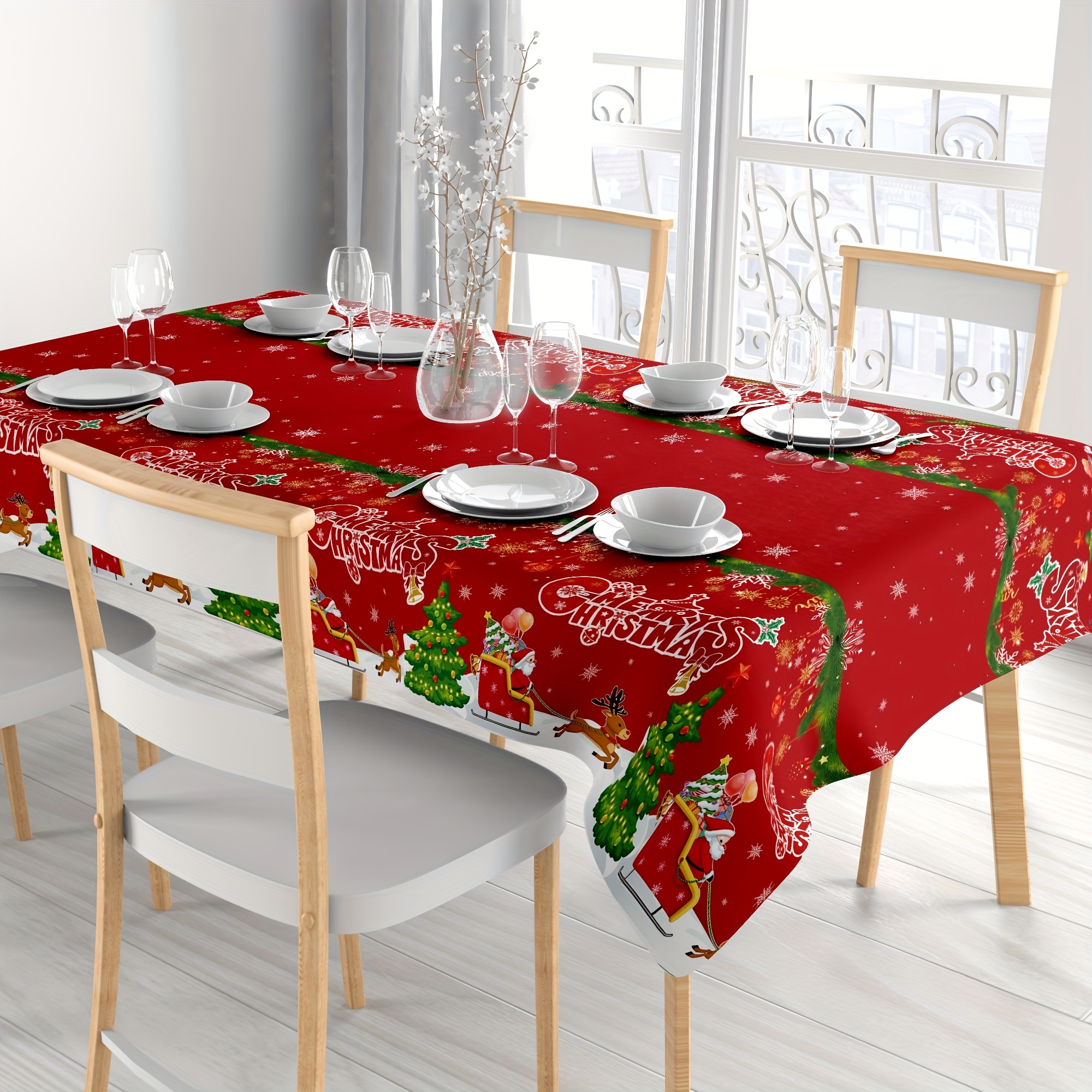 Mantel Navideño Rectangular 1.50 X 2mts