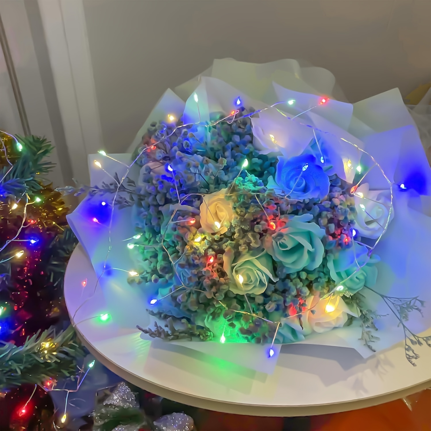 1pc USB-Powered Fairy LED String Lights with Remote - 8 Lighting Modes, Timer, Warm White & Multicolor Options - Perfect for Christmas Tree, Bedroom, Ceiling, Garland, Window, Wedding Decorations, Indoor/Outdoor Use