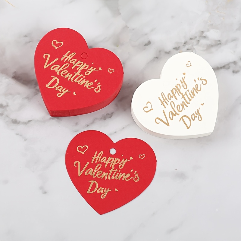 

Valentine's Day Heart-shaped Tags, Gift Card Labels, No Electricity Needed, Featherless, Holiday Decorations For Packaging And Presents