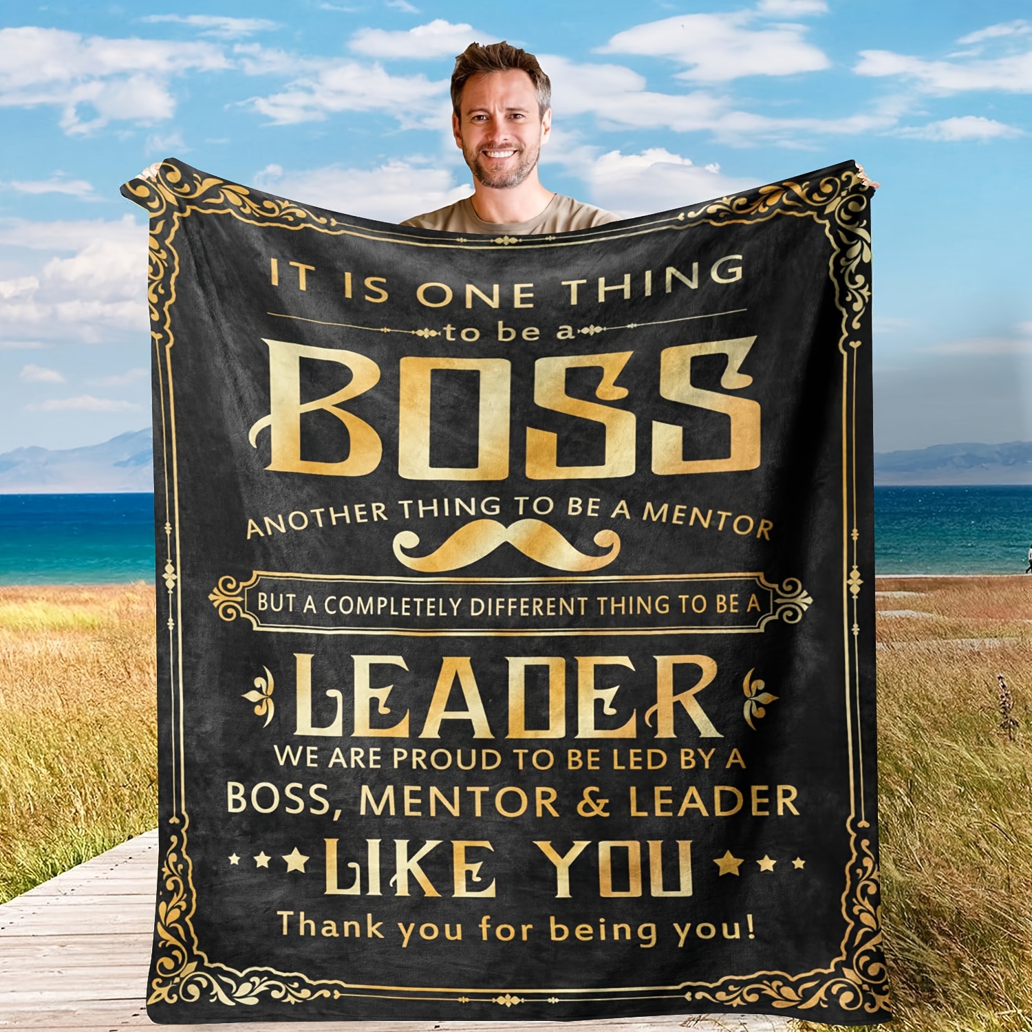 

Fleece Blanket , For Boss Or , Use,