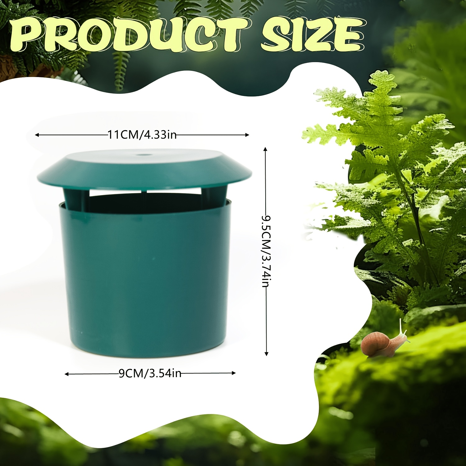 20pcs set farm specific snail and slug trap kit   5 jars 5 lids 10 garden labels reusable plastic material suitable for large vegetable gardens and   gardening tool Product details 2