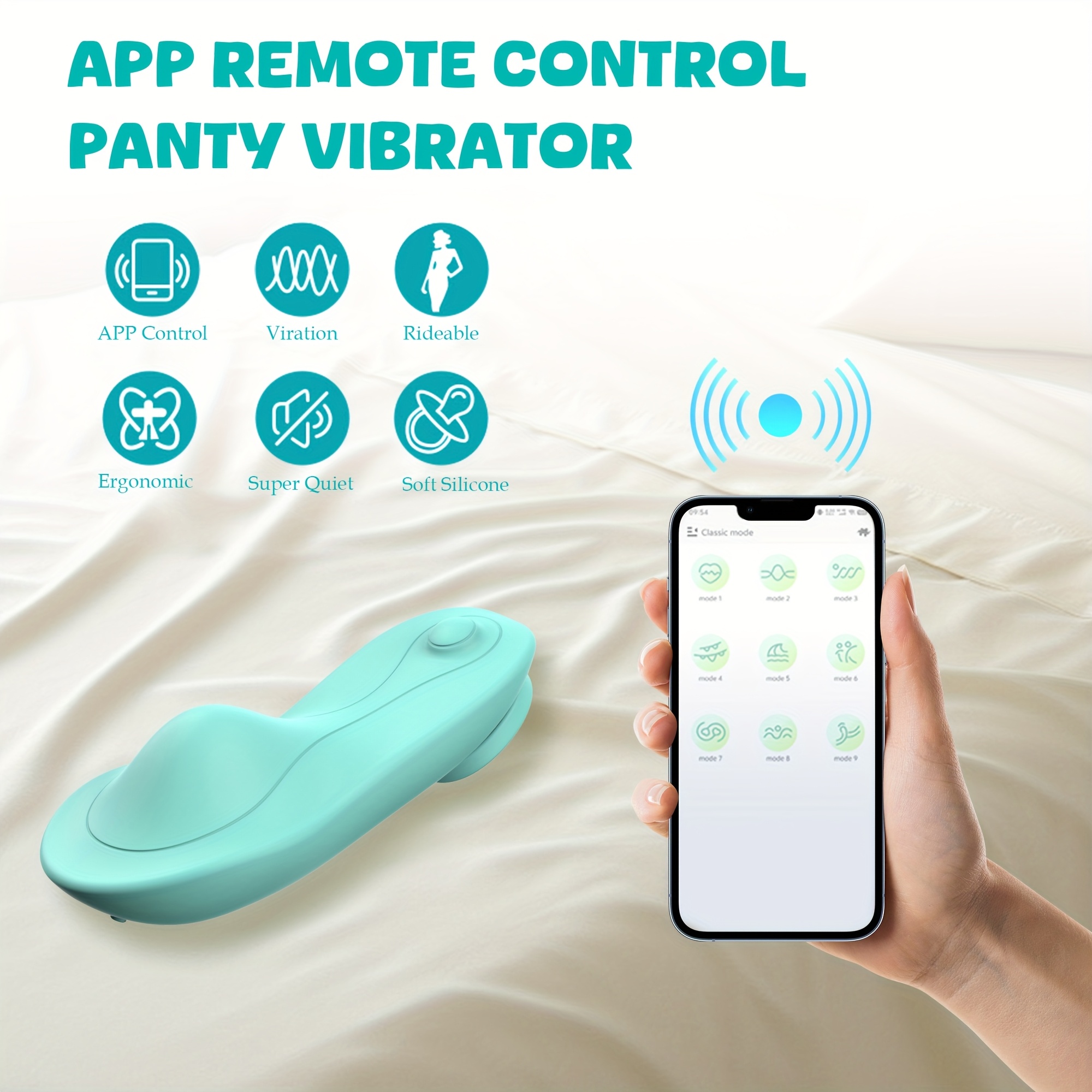 tragbarer slip-  mit   magnetclip, app-gesteuerter unsichtbarer klitoris- und vulva-stimulator, damen-sexspielzeug, 9 vibrationsmodi, mini & portabel, aus sicherem silikonmaterial, usb-ladbares   Produktdetails 4