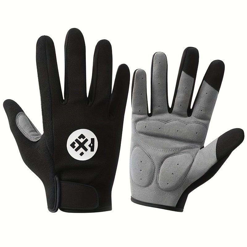

Cycling Gloves, Thickened Palm Pads, Touchscreen Compatible, Anti-slip, Breathable Sport Gloves - Moisture Wicking
