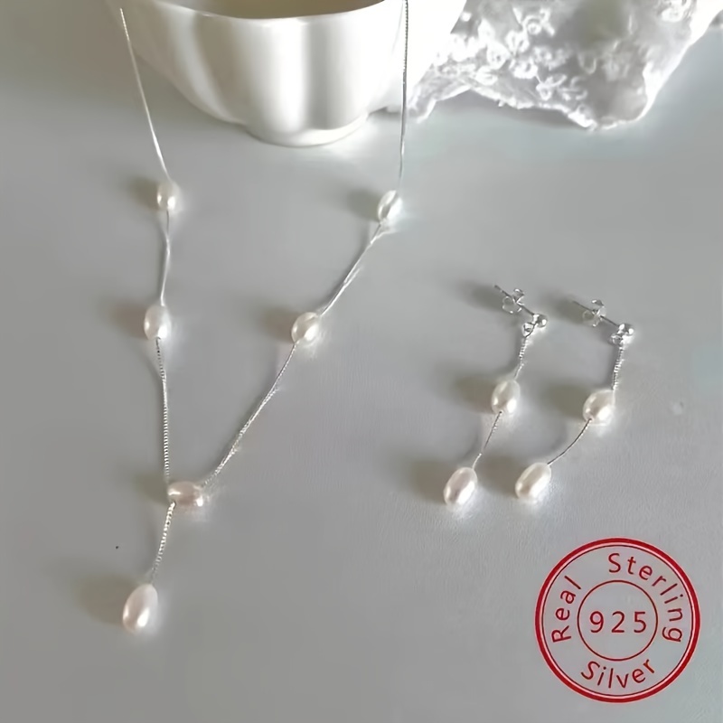 

925 And Long Y-shaped Necklace For Ladies' Birthdays And 's Day Jewelry