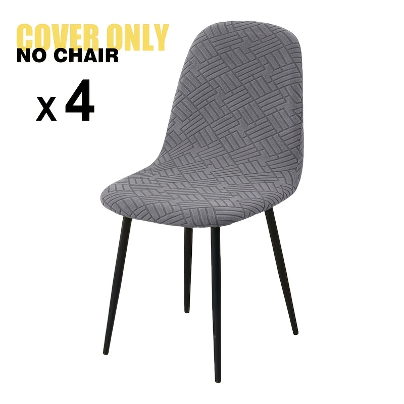TEMU 4/6 pezzi Coprisedie per sedia a con motivo a ruota eolica in pile jacquard, coprisedie elasticizzati aderenti per