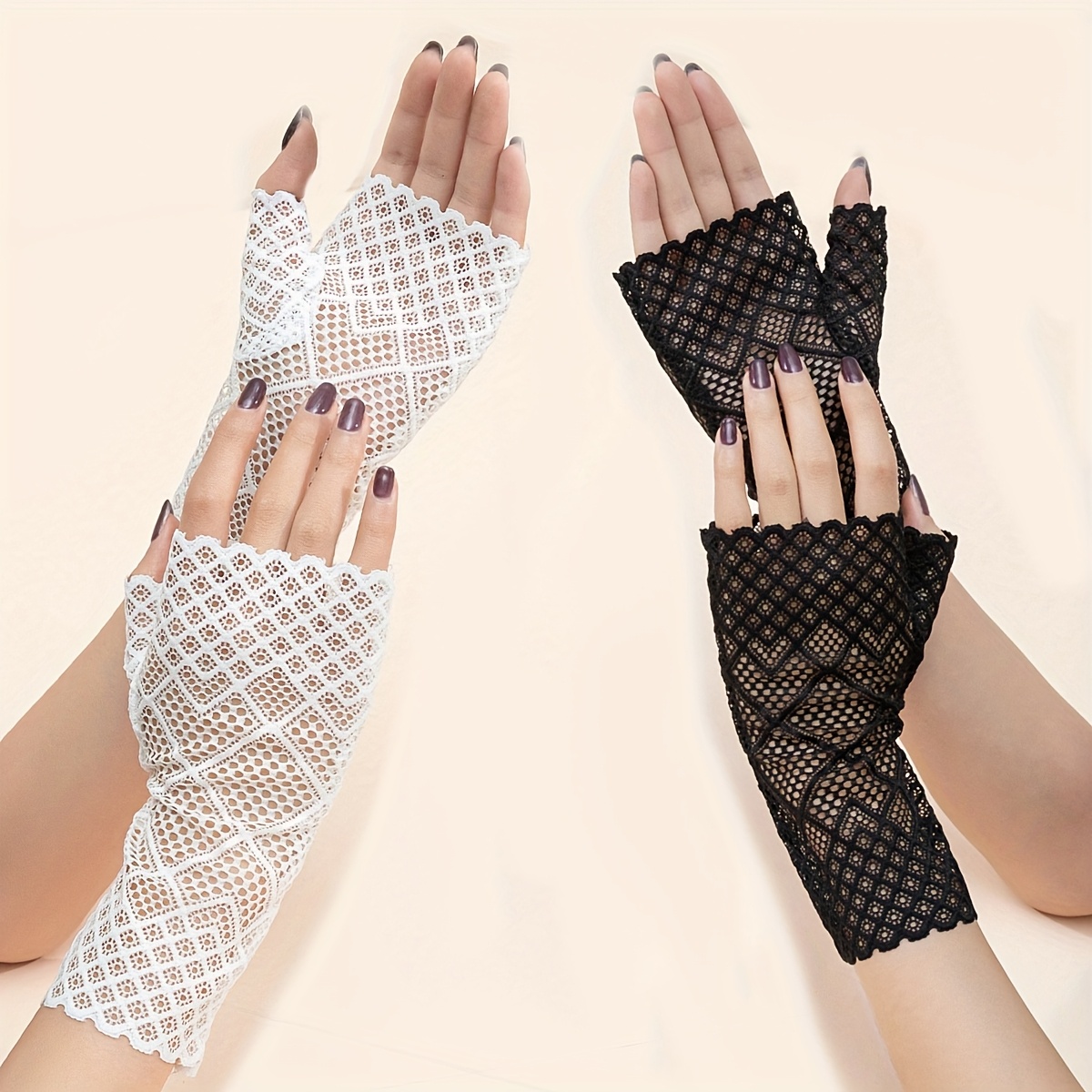 women's fingerless gloves - elegant red lace wedding gloves with open  finger tips, breathable formal party costume gloves for brides, prom, -  sophisticated bridal accessory, bride accessories, sophisticated style,  intricate - jewelry