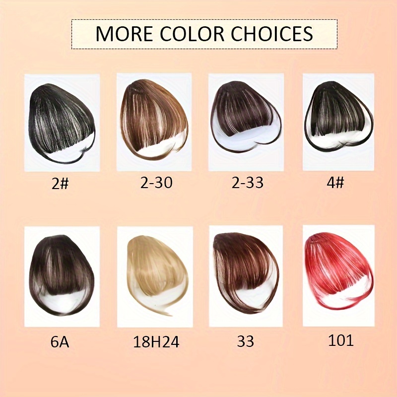 elegant womens afro curly clip in hairbangs wig natural looking   dark     bangs fluffy lengthening hair accessory comfortable   with breathable mesh details 2