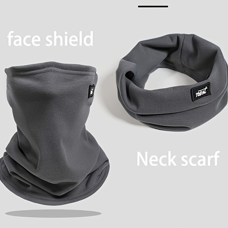 

Winter Sports Neck Gaiter, 100% Polyester Knitted, , Warm Face Cover, Solid Color, With Hand Wash/ For Cold Weather Exercise, Christmas, Halloween, Football Events