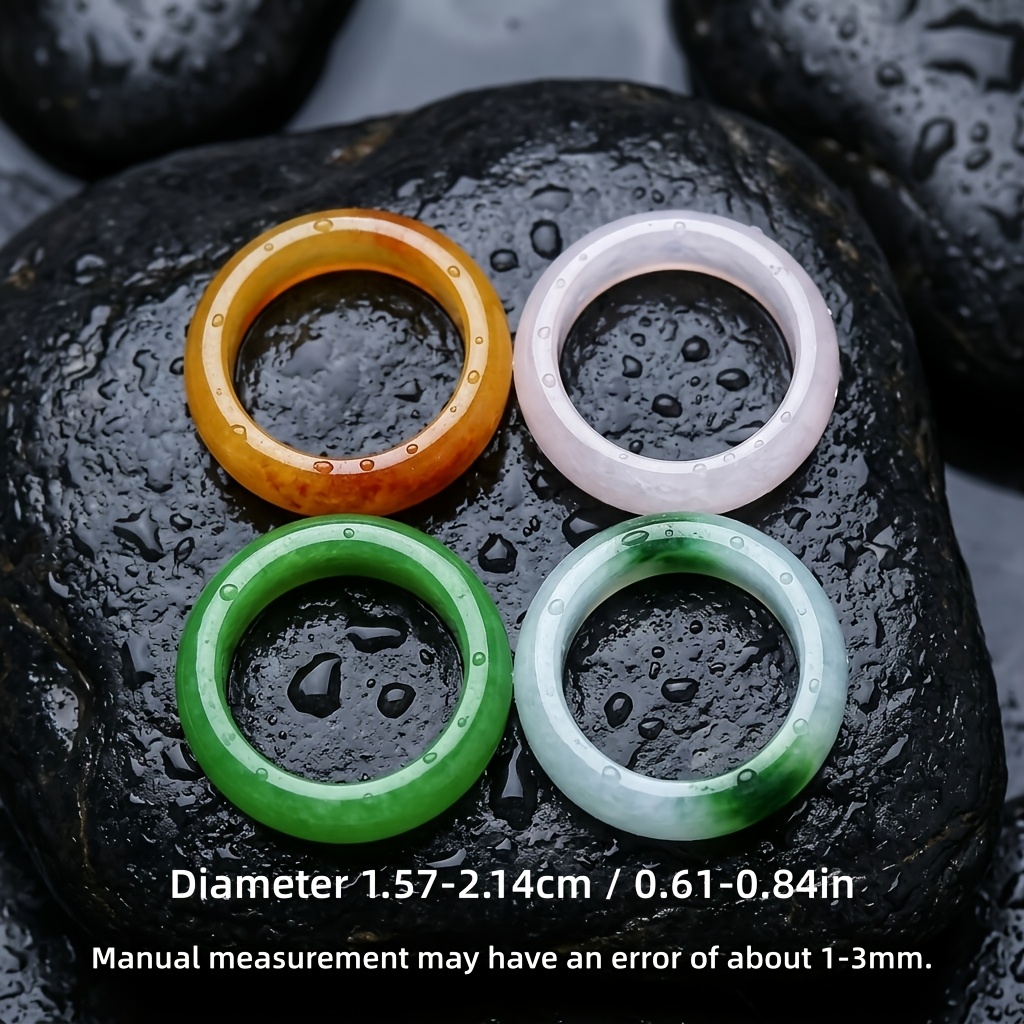 Elegant Multi-Color Polished Smooth-Finish Ring Band