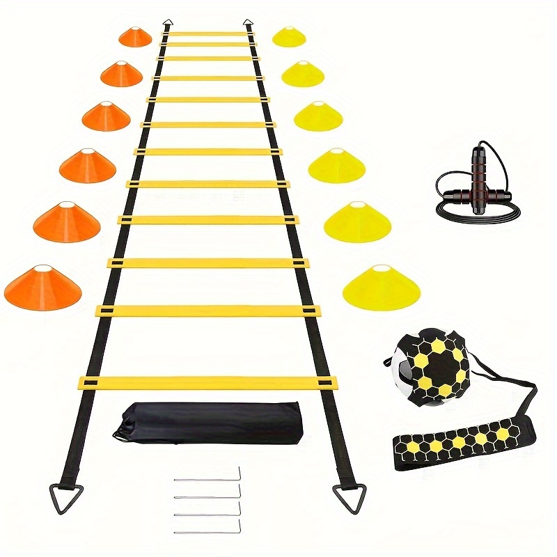 set 6m 12 section agility ladder jump rope marker disc Temu