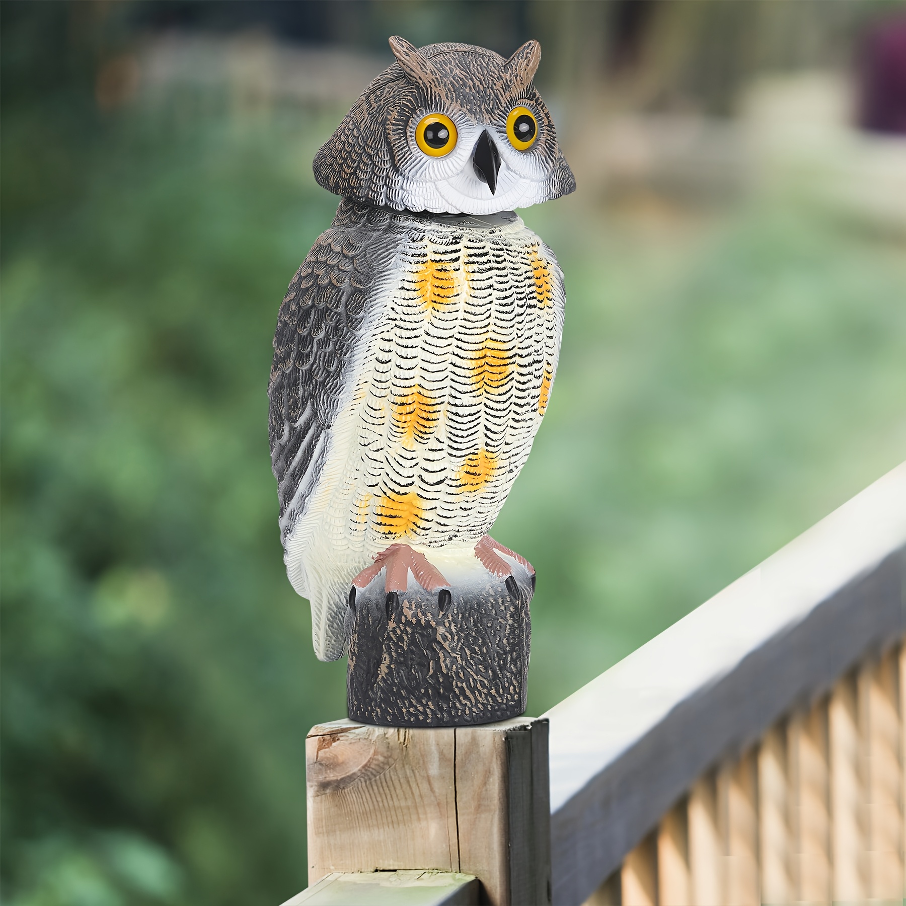 rotating head owl outdoor realistic moving eyes moving - Temu Bahrain