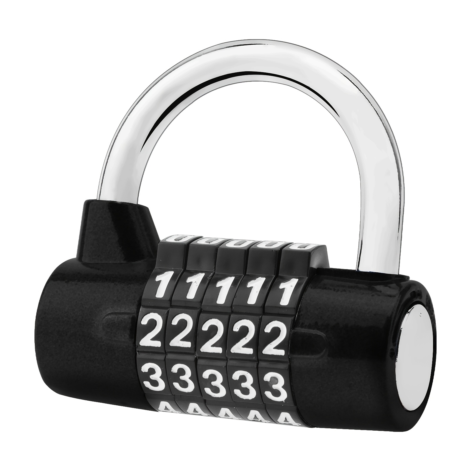 2. Alloy Combination Lock For School Gym/ Fence/ Toolbox, 5-digit Combination Combination Padlock