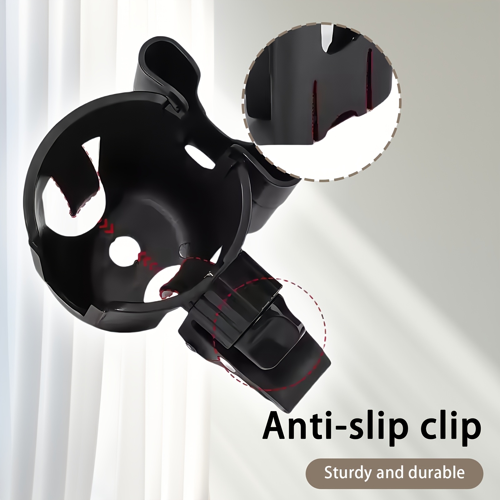 1pc Stroller Cup Holder, Bottle Holder, Can Hold Mobile Phones, Bottles, Water Cups, Etc. It Is Suitable for Strollers, Strollers, Bicycles, and Adjustable Angles and Can Be Installed on The Front, Side, and Back of The Stroller
