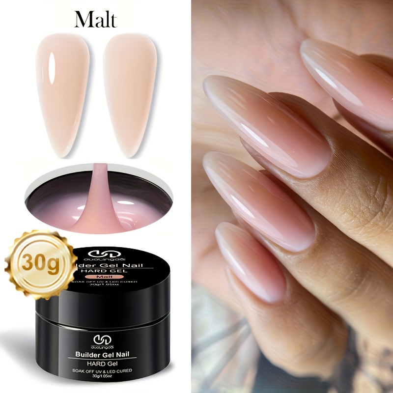 Image of Enhance Your For Nail Art Skills With 30g Of Builder For Nail Gel - 1.05 Oz Gel For Nail Extensions, Perfect For Professional Salons And At Home