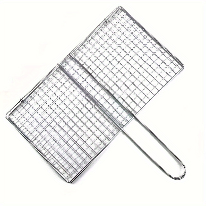 Temu TEMU 1pc/2pcs Grilled Fish Clip Non-stick Bbq Fish Clip Portable Bbq Grilling Net Outdoor Camping Barbecue Tools sold by Temu Affiliate Program