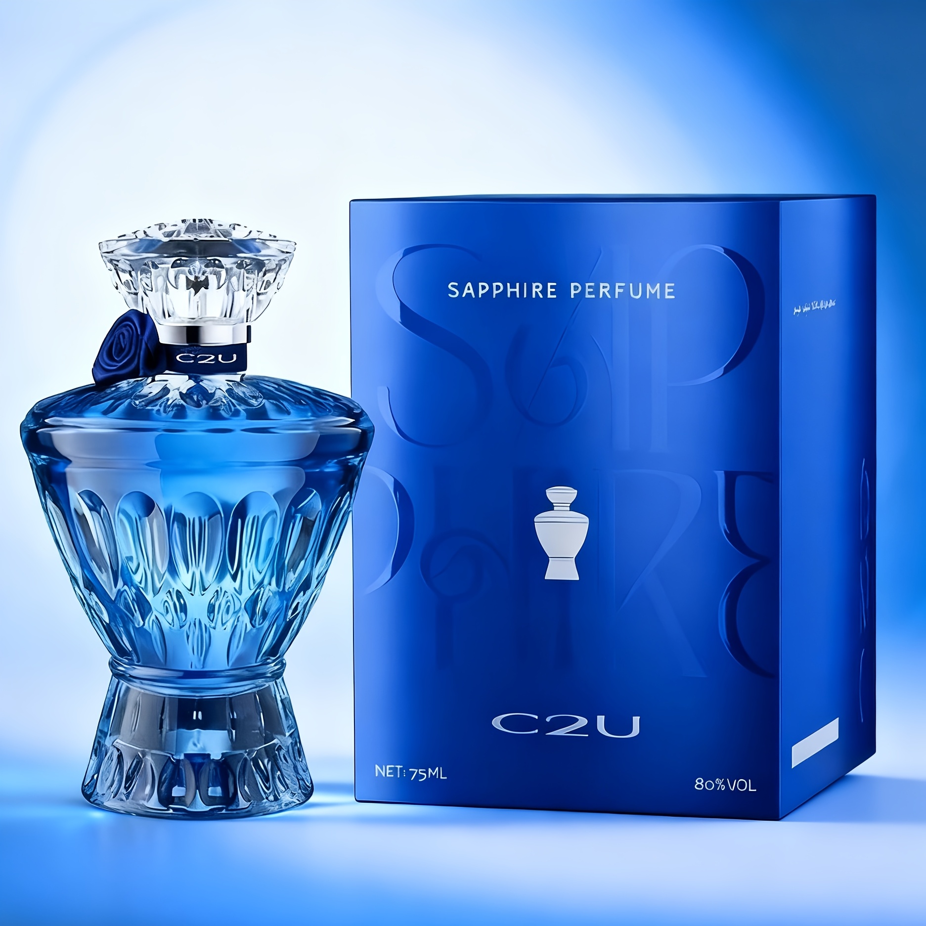 Image of 75ml Women's Mysterious Night Sky -sapphire Perfume Long-lasting Floral Fragrance Suitable For Occasions Gift