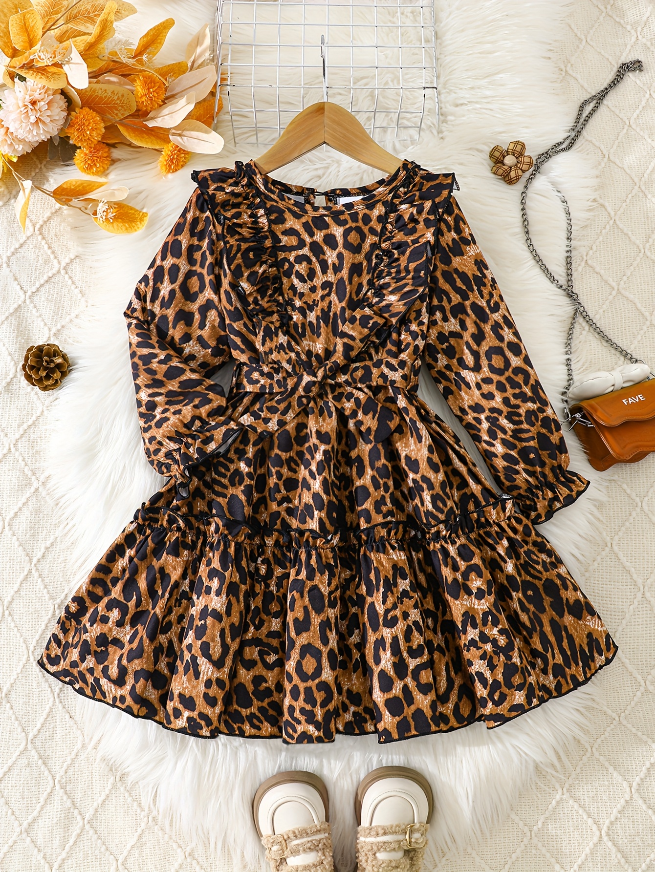 a casual stylish autumn winter dress girls featuring a long