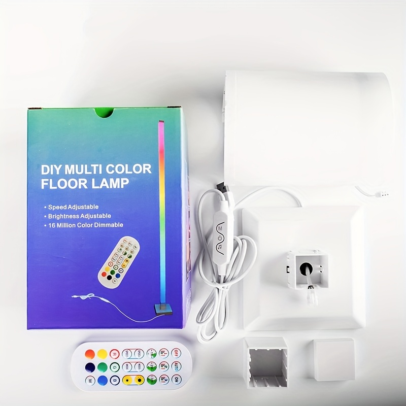 RGB LED Floor Ambient Light with Music Sync Color Changing, Remote + Button Control for Living Room, Bedroom, Gaming Room Decor, Halloween Christmas New Year Valentine's Day Gift, Festive Romantic Scene Lighting