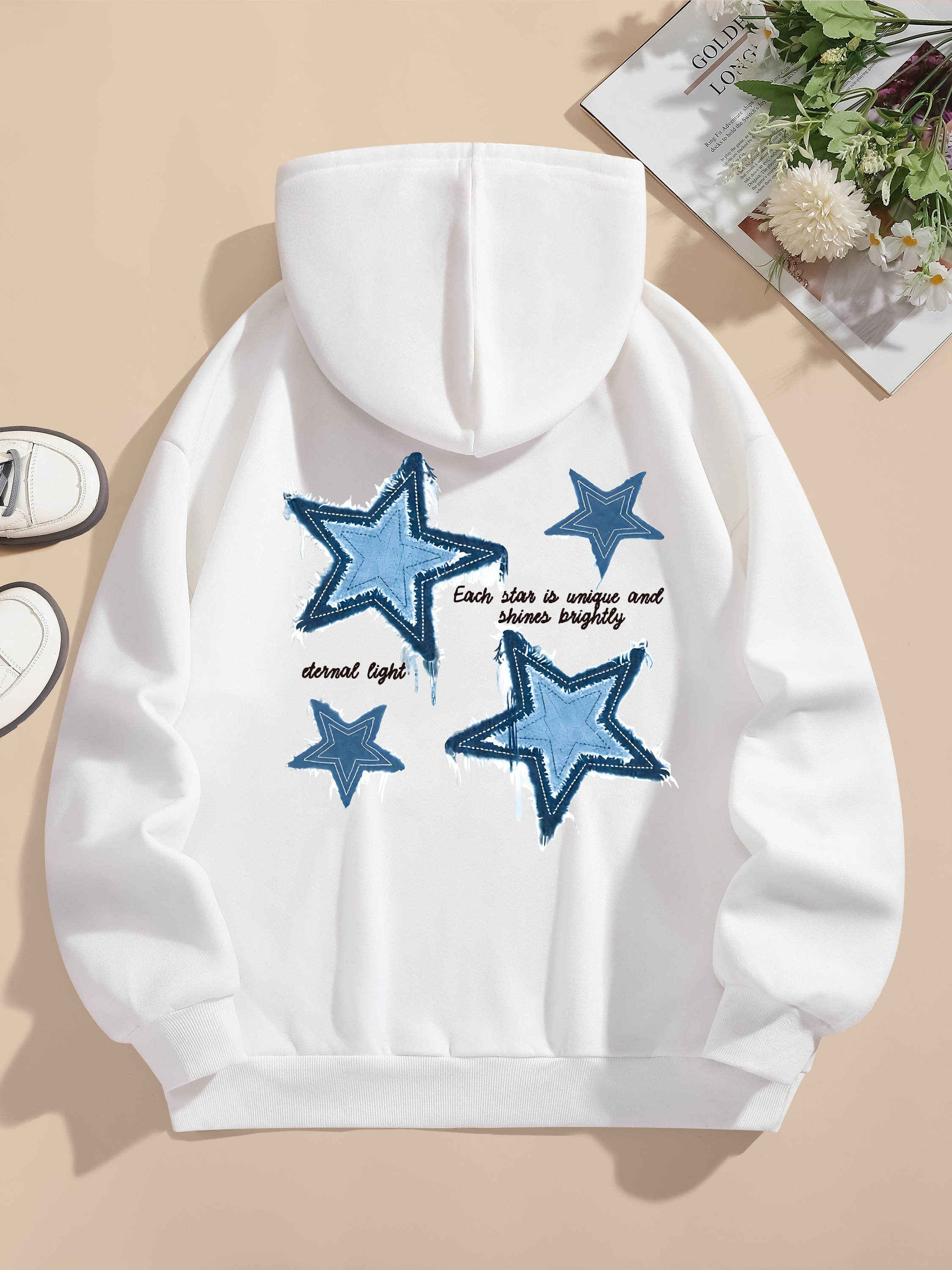 値引きする hoodies blue sold States United Temu on Clothing
