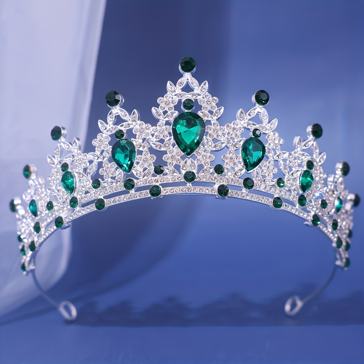 TEMU 1pc Princess Adult Ceremony Party Rhinestone Crown Headband European Retro Baroque Crown