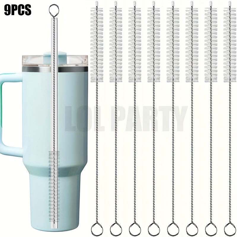 TEMU 9pcs Duty Stainless Steel Cleaning Brushes - Non-scratch, For Kitchen, Laboratory, Bathroom, Glass, , Pipes, Cookware - Commercial & Home Use -