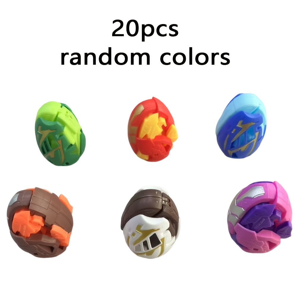 TEMU 20pcs Deformable Dinosaur Egg Toys, Durable Plastic, No Batteries Required, Pocket Games, Compact And Portable. Classroom Prizes, Party Favors,