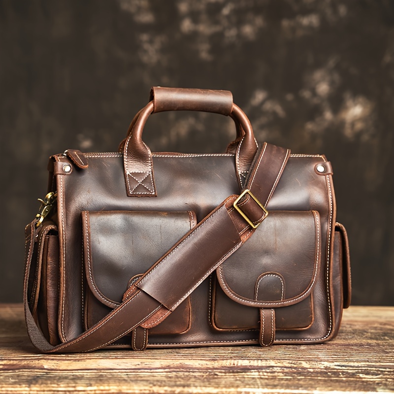 Messenger Bag, Laptop Bag, factory Cowhide Leather