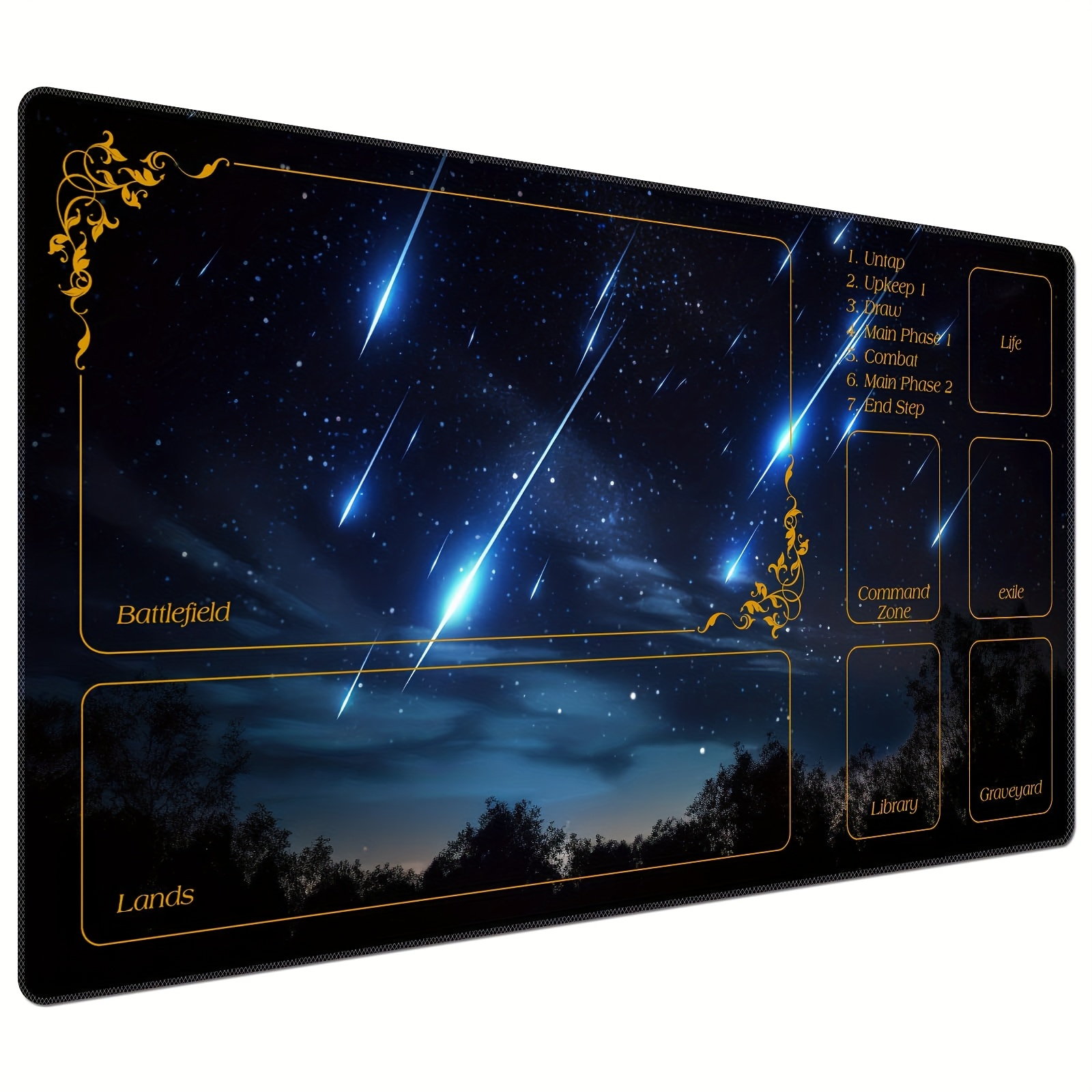 MTG Spielmatte – Rutschfeste Rückseite, 61x35,6 Cm, Mit Aufbewahrungstasche, Motiv: Purify Land (Galaxy Fantasy)