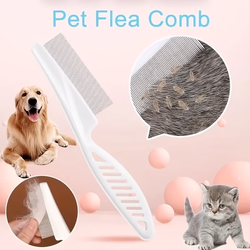 1pc 2pcs 3pcs pet hair comb tear stain removal pack multifunctional pets grooming comb kit 2in 1 dog combs pet hair grooming tools Product details 0