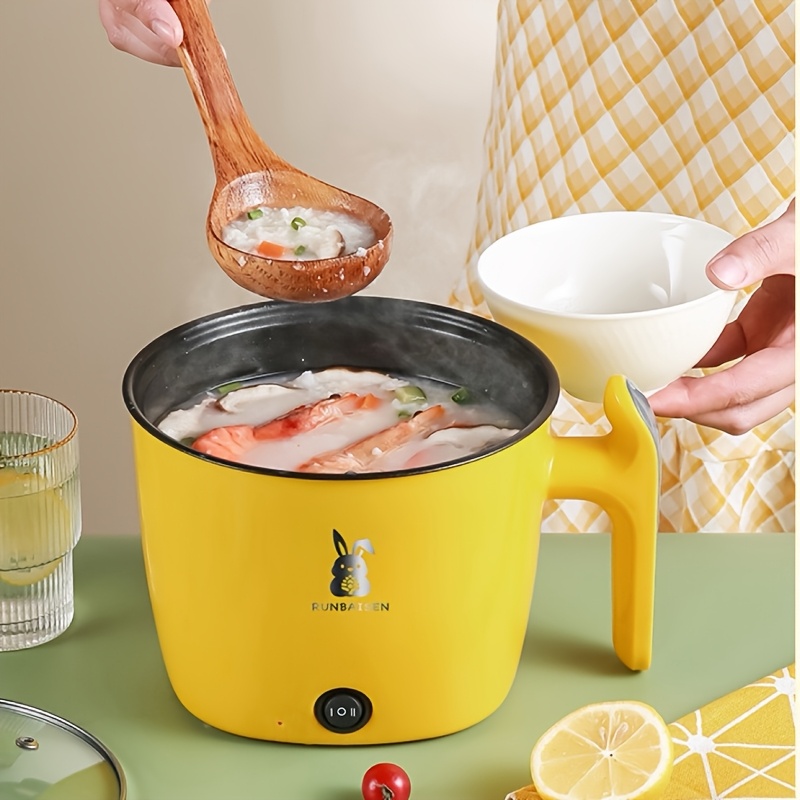 1 8l multi function electric hot pot combines steaming boiling frying and blanching anti dry burn non stick inner pot small electric cooker for   and home use serves 1 2 people Product details 7