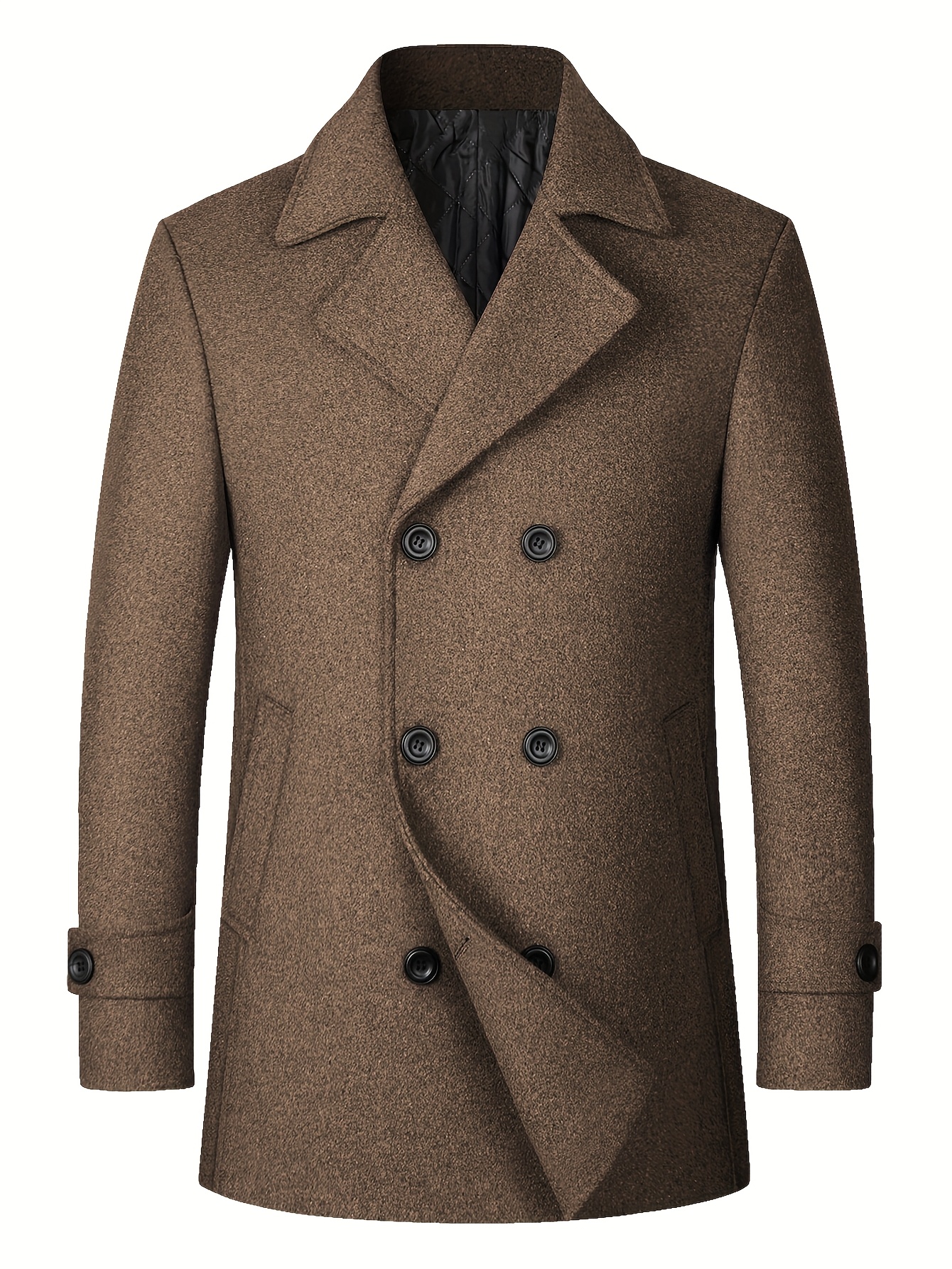 Dark green winter warm wool coat women 4432