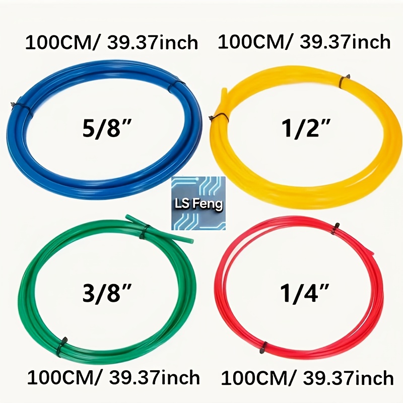 jeu de 4 protège-tubes en cuivre pour climatisation, flexible en plastique pe avec couche isolante résistante à la chaleur - -déformation, prise antidérapante, compatible avec les tuyaux de 1/4, 3/8, 1/2, 5/8 - convient pour cvc et autres systèmes