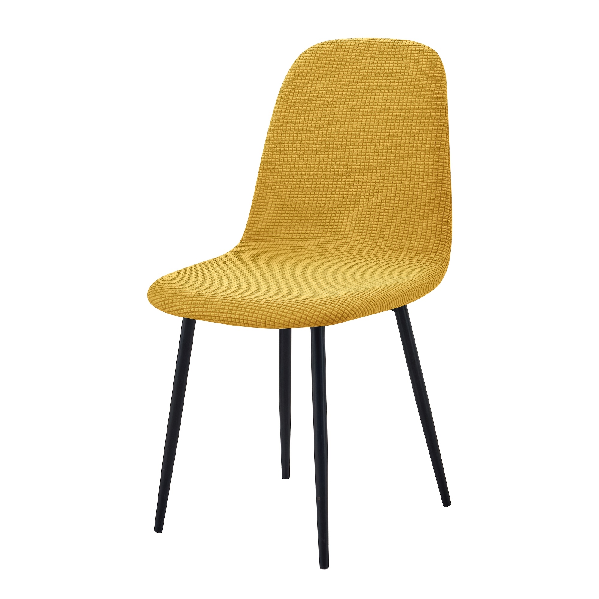 TEMU 1 pièce Housse de chaise à carreaux jacquard effet coque d'épi de , protège-chaise de salle à manger extensible
