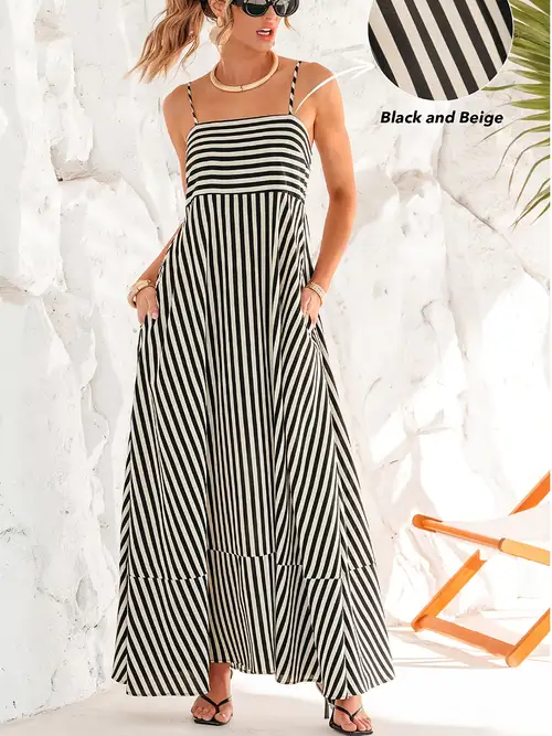 long black and white striped dress sold on Temu United States long black and white striped dress sold on Temu United States