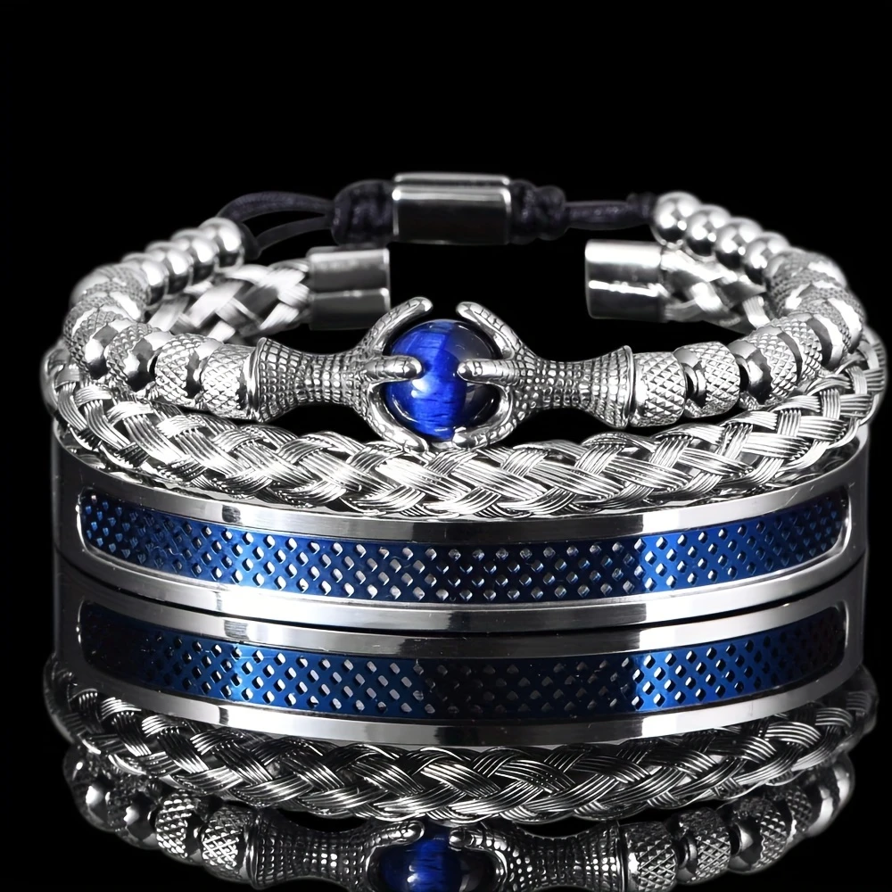mens bangle stainless steel bracelet mens claw bangle details 4