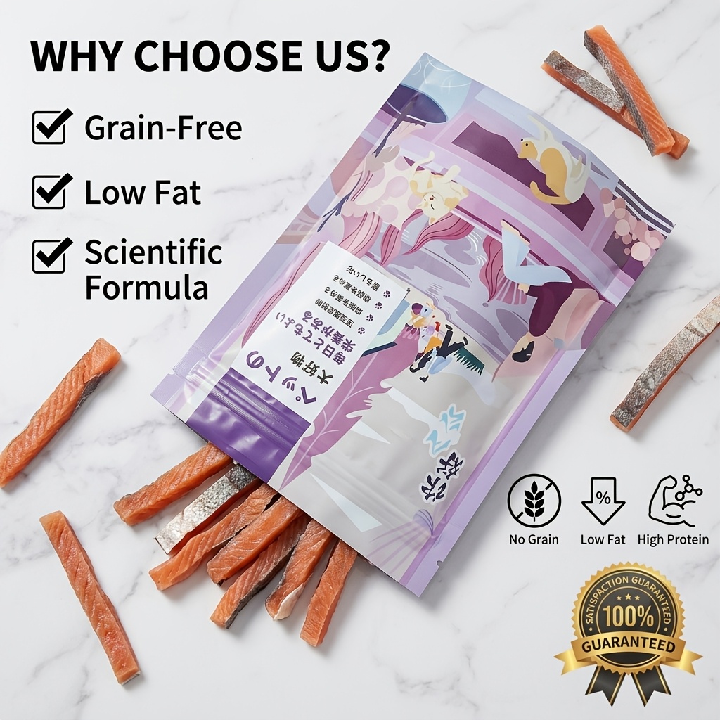 freeze dried salmon chewable   suitable for dogs and cats natural and   training rewards and grinding snacks Product details 2