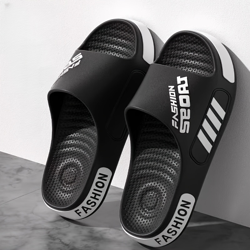 mens summer fashion massage slides non slip textured design eva material breathable open toe slippers for home outdoor and beach use indoor slippers casual slippers eva slides summer sandals Product details 10