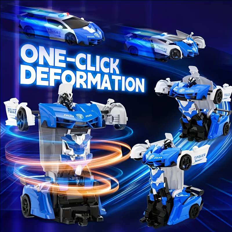 Remote Control Car, One-button Transform Robot Spider Transformer Toy Car With Cool LED Headlights, 2.4Ghz 1:18 Scale, 360 Degree Rotation Drift, Christmas Birthday Gift For Boys And Girls