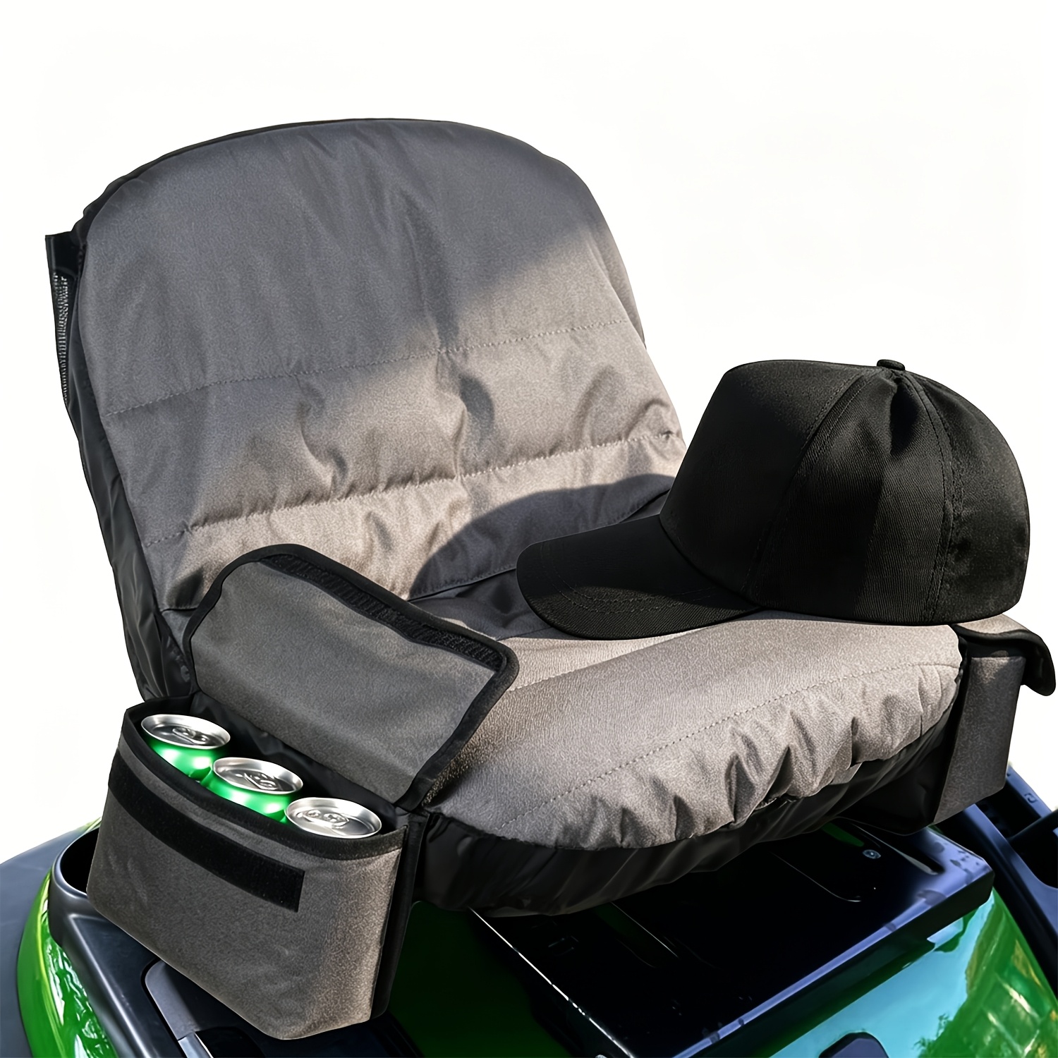 TEMU 1pc Riding Lawn Mower Seat Cover, 600d Oxford Tractor Seat Protective Heat-resistance Tractors Cushion Cover Fits Most Lawnmowers, Outdoor
