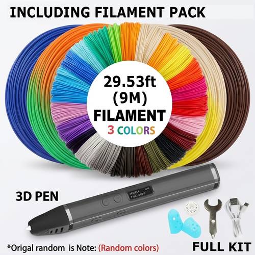 3d printing pen graffiti art painting set professional drawing for adults teens with pla consumables painting book 3 design tool perfect gift for christmas easter birthdays