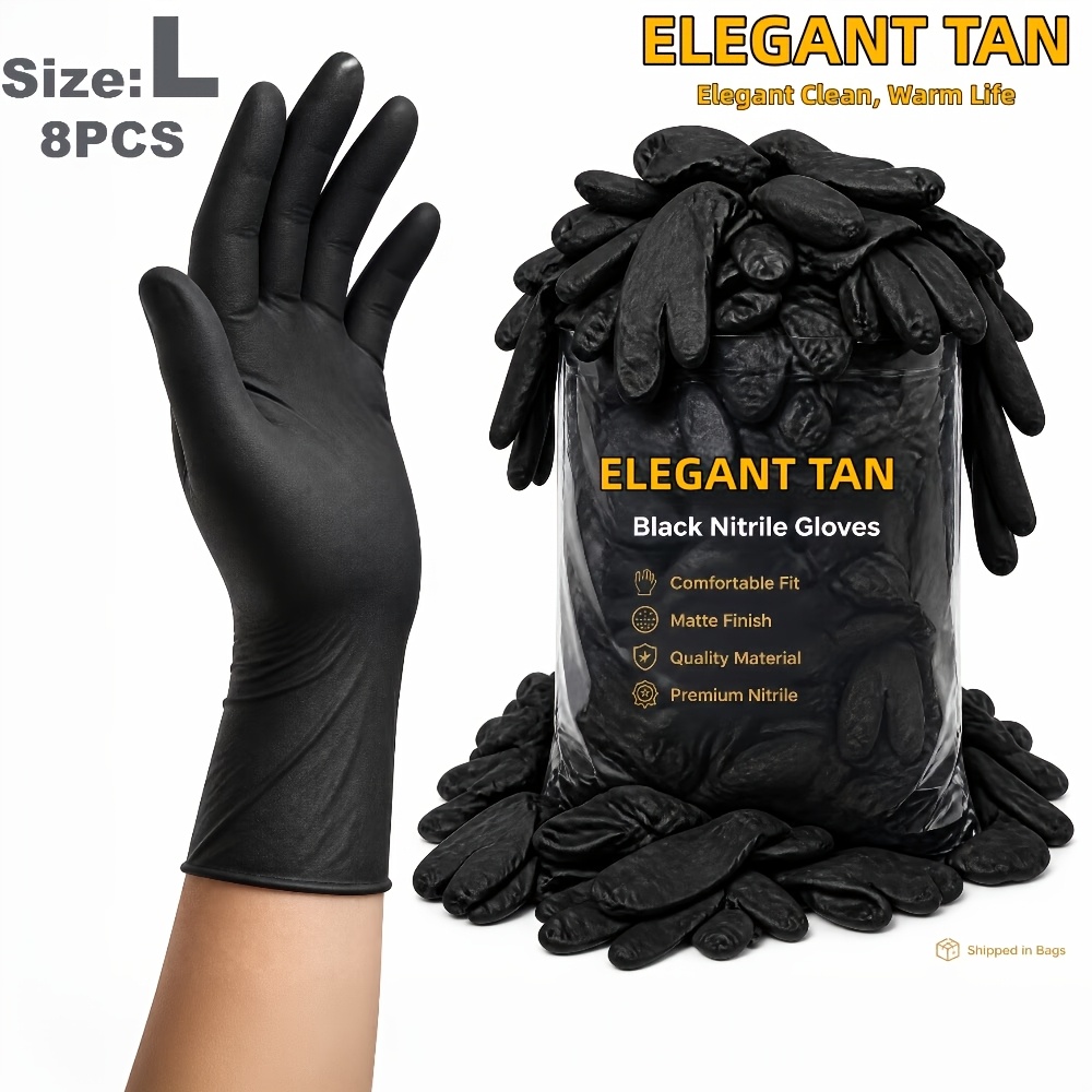 TEMU Elegant Tan , Premium Textured Grip, Elastic And Breathable, Matte End, , Suitable For , Crafting, Painting, Daily Tasks, High-quality Material,