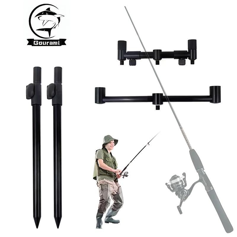 bar fishing rod holder 2 Spider Rig Trolling Drifting T-bar. : Sports & Outdoors this portable and lightweight rod holder is perfect for the beach Ground Spike Fishing Pole Holder