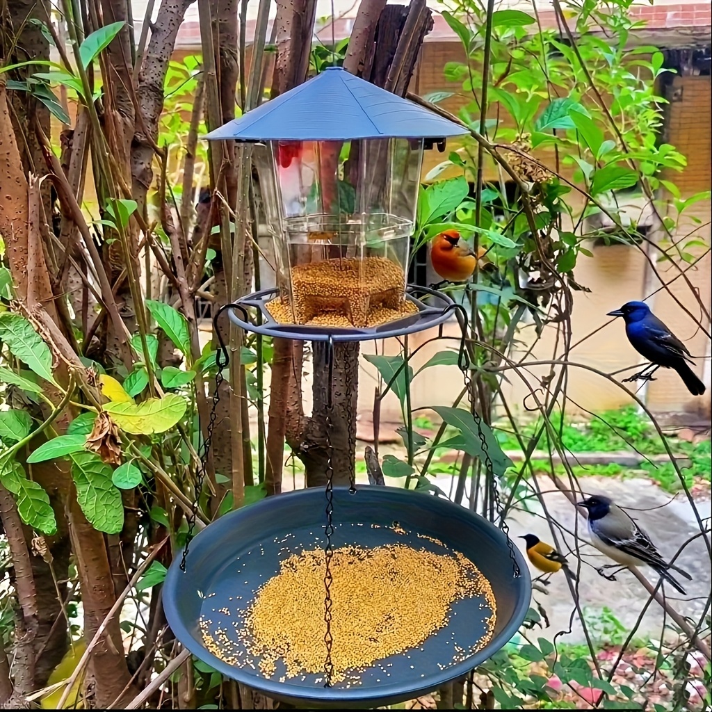 New Thickened Durable Large-capacity Outdoor Garden Hanging Bird Feeder, Cross-border Extendable Automatic Hummingbird Feeder