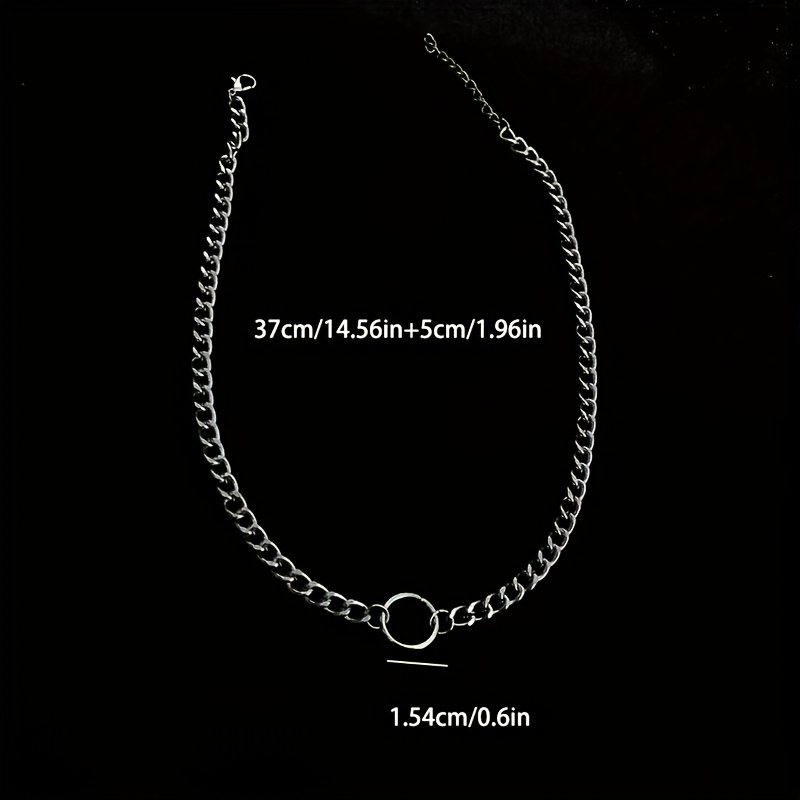 Circle Necklace Collarbone Chain
