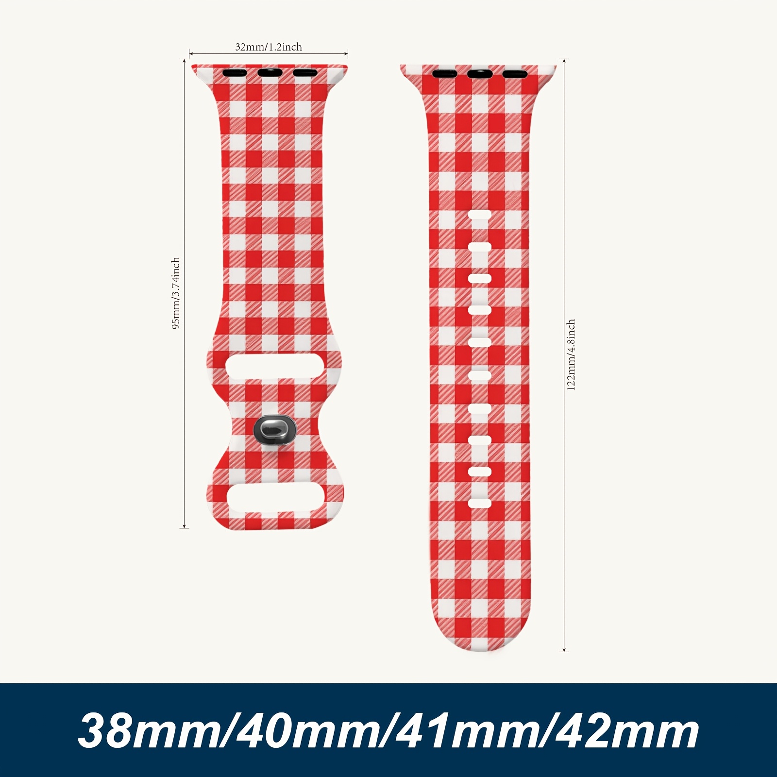 TEMU Silicone Straps For /5/6/7/8/9/10, Compatible With For Watch Se1/2 And Ultra1/2/3. Durable, High-quality, Easy To Clean, Quick-release,