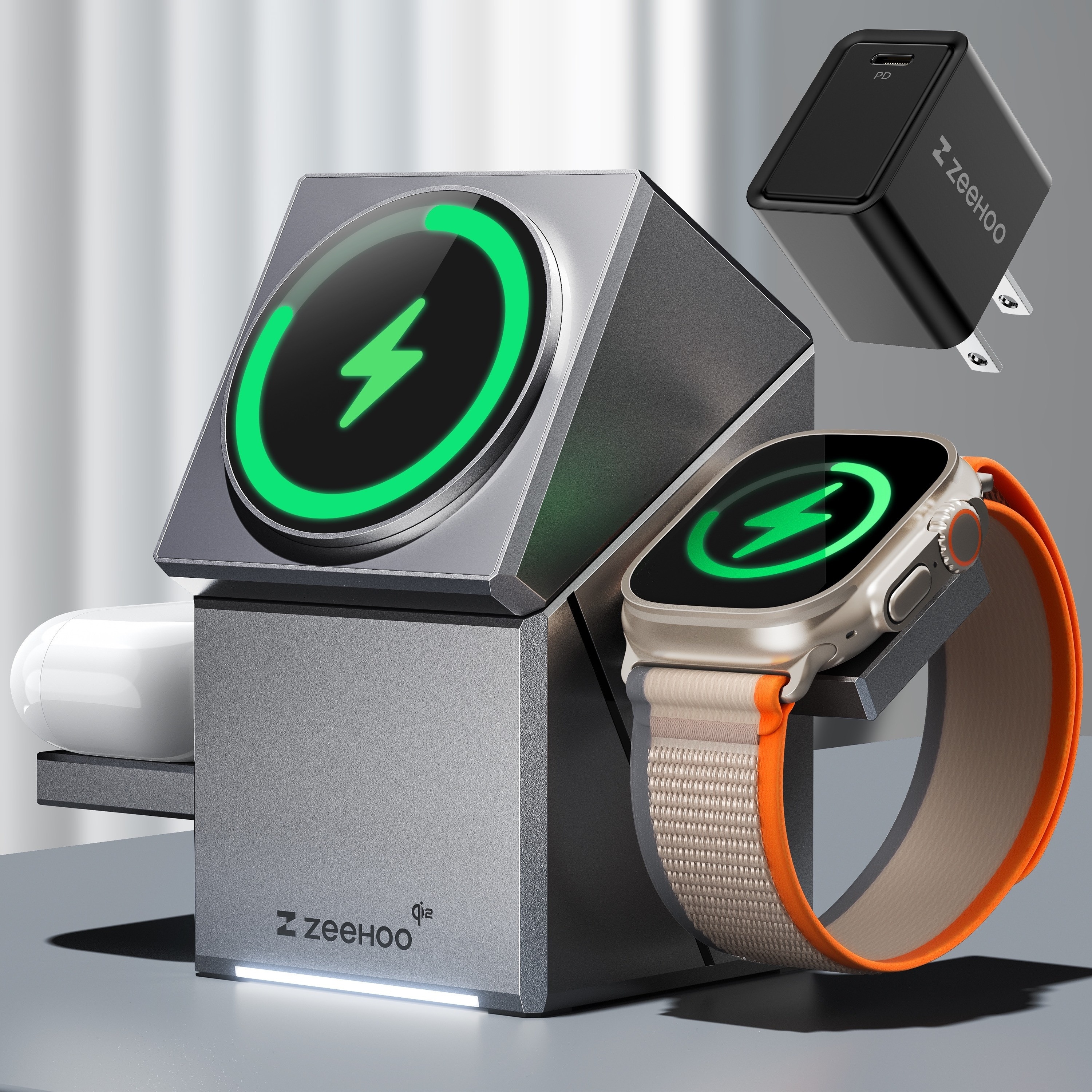 

ZEEHOO CubeTrick-X de charge fil magnétique 3-en-1 chargeur 30W, Chargeur -en-un 15 14 , Samsung S24/S24/S22/S21, , Apple & , AirPods & Écouteurs, Charge Qi2 15W