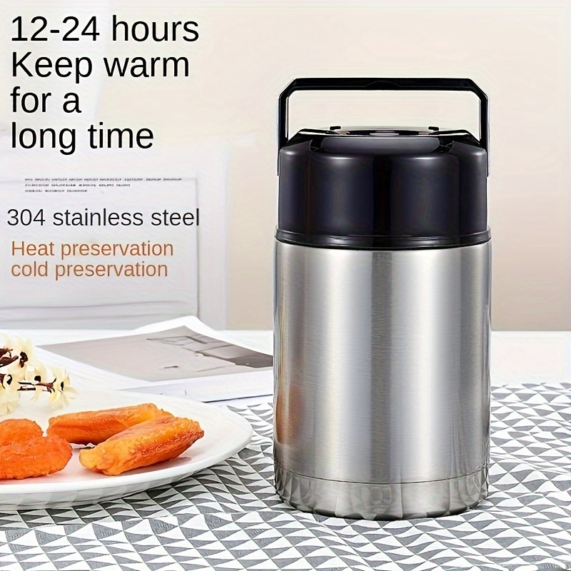 

1 Sus304 Stainless Steel Vacuum , 35.2oz / 28.16oz Food Can, Large Capacity Food Can, Large Capacity Insulated Food Can, Suitable For Camping, , Hiking, , Outdoor Picnics