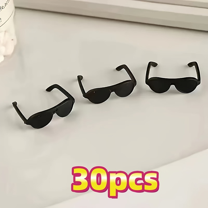 Image of 30pcs Mini Sunglasses Eyes, Mini Ornaments And Charms, Suitable For Jewelry Making, Jewelry Crafting