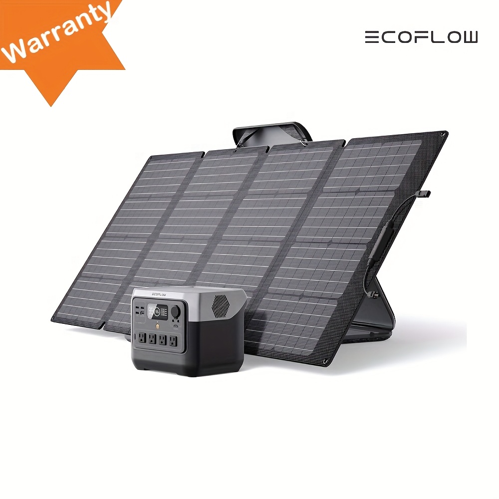 

Ef Ecoflow Solar Generator River 2 Pro 768, Portable Power Station 768wh With 160w Portable Solar Panel Lifepo4 Battery In 70 Min, 4×ac, For Camping, Rv, Home Backup